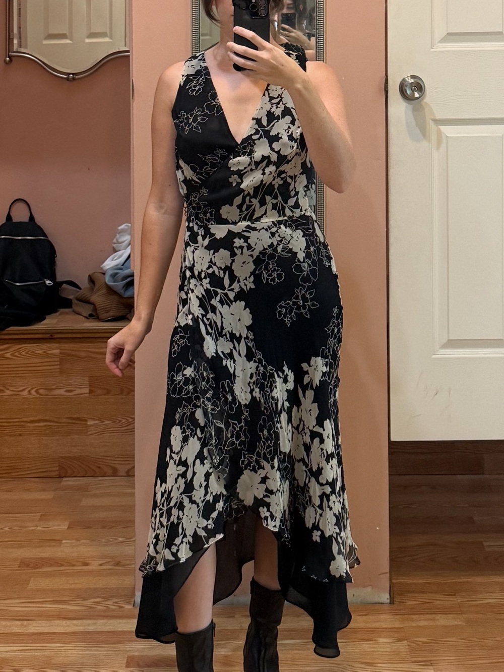 Vintage Hi-Lo Wrap Dress